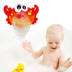 Funny Bubble Crabs Baby Bath Toy Toddler Bath Bubble Maker Pool Swimming Bathtub Soap Machine Bathroom Toys for Children Kids