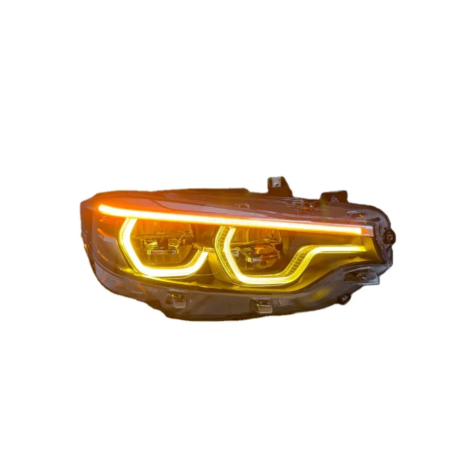 Ikon Style V2 LED Headlight for  F32 F80 F82 M3 M4 Double-color 6000K New Upgrade High/Low Fog Signal Lamp
