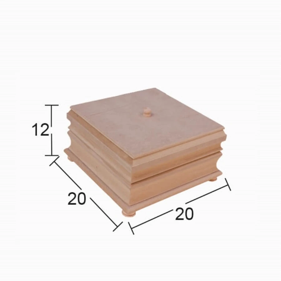 KU387 Milling Small Box, Can Be Painted Wood Mdf Box