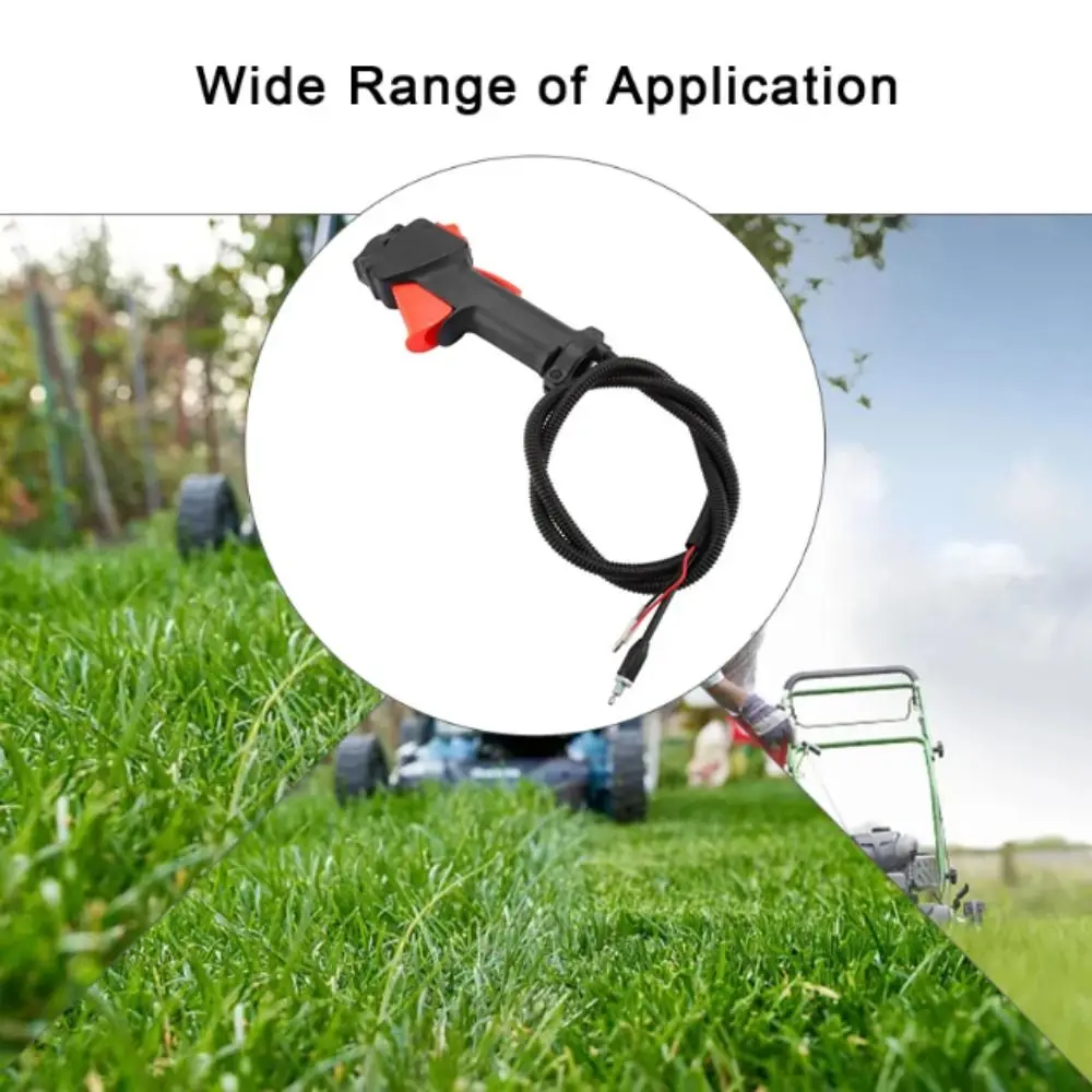 Black Handle Lawn Mower Switch Direct Throttle 26mm Tube Trigger Kill Switch On Off Switch Clamp Design Brush Cutter Switch