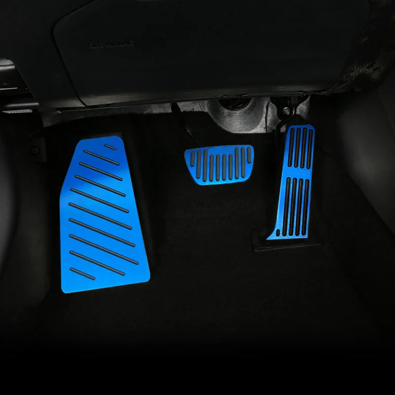 For Toyota Harrier 2020 2021 2022 Aluminum alloy Car Foot Rest Pedal Fuel Accelerator Brake Pedal Cover Non-Slip Pad Accessories