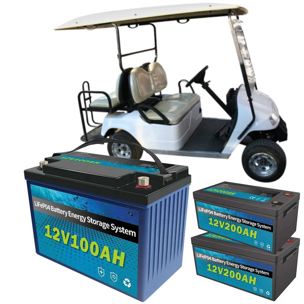 

Customize 12V 100Ah 200Ah 10Kwh LFP Battery Lifepo4 Battery Pack Solar Rechargeable RV Golf Carts Battery LiFePO4 Pack