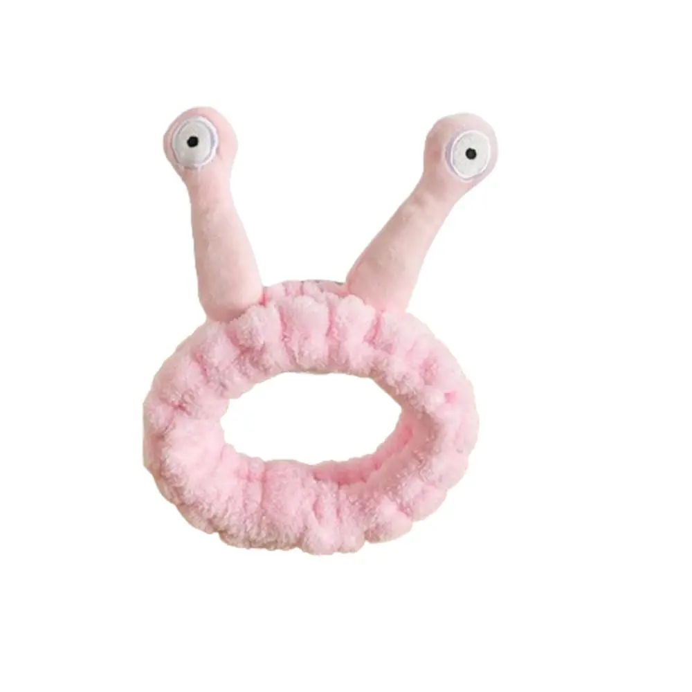 

Simple Cartoon Snail Headband Elastic Flannel Plush Hairband Headband Plush Hair Hoop Female