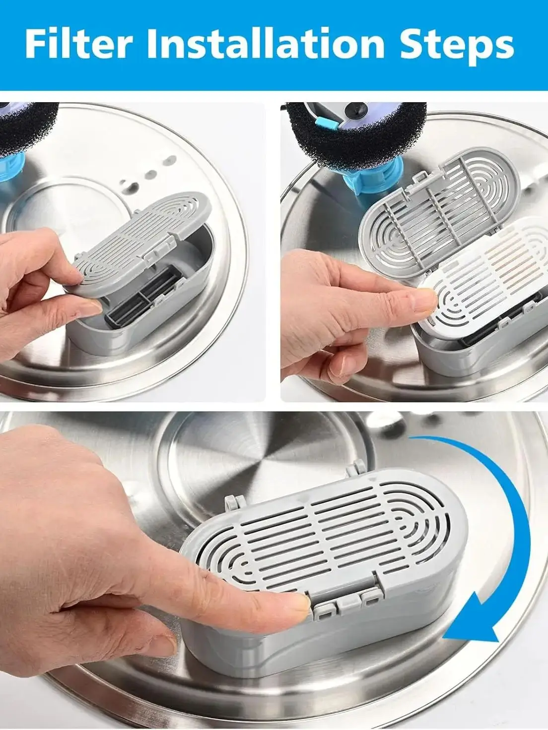 AliExpress Pet Water Dispenser Filter Cat Water Fountain Filter Drinking Fountain Filter Cycle Filtering Easy To Clean