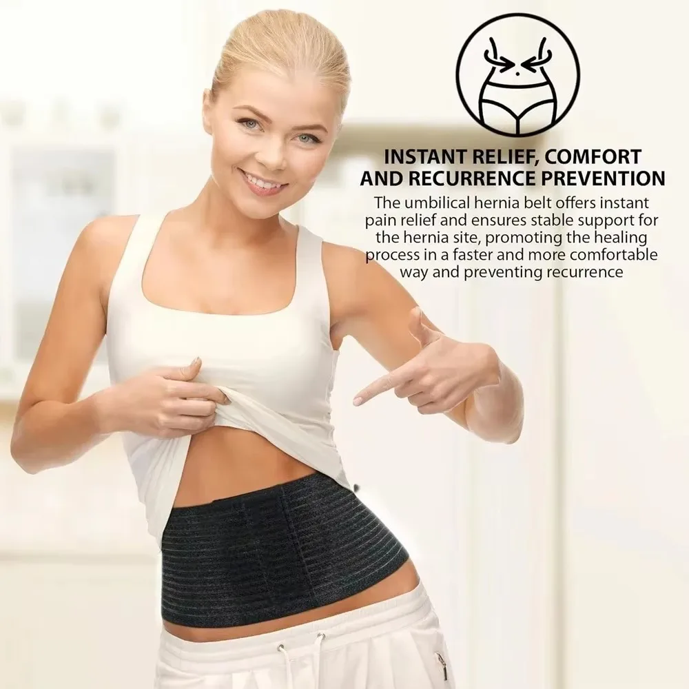 New Umbilical Hernia Belt for Men and Women Abdominal Support Brace Hernia Binder With Hernia Support Pad Helps Relieve Pain