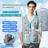 Summer Water Injection Ice Bag Vest Men Stay Cool Ultimate Heat Relief Sleeveless Vests Outdoor Sports Fishing Work Waistcoat