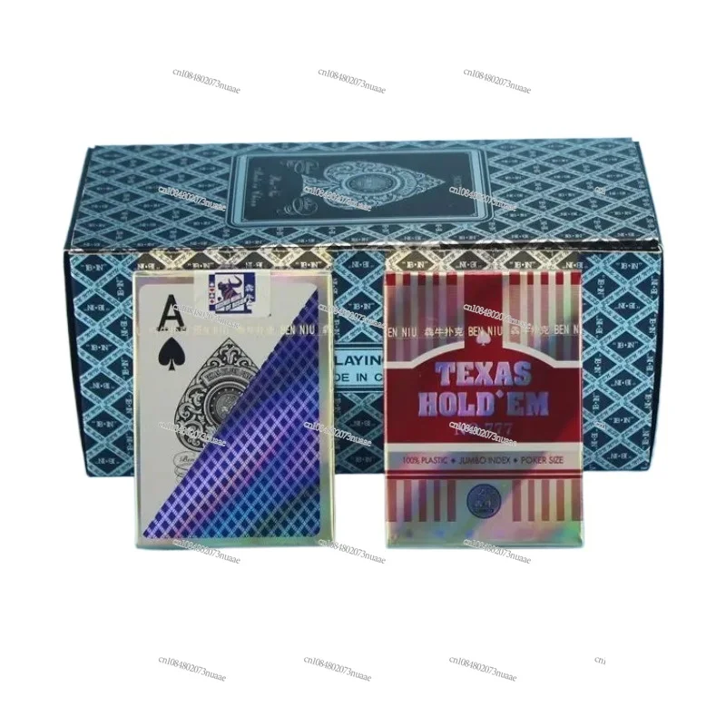 

Double-sided Frosted Benniu 777 Plastic Playing Card Texas Playing Card Wide Character Big Character Poker