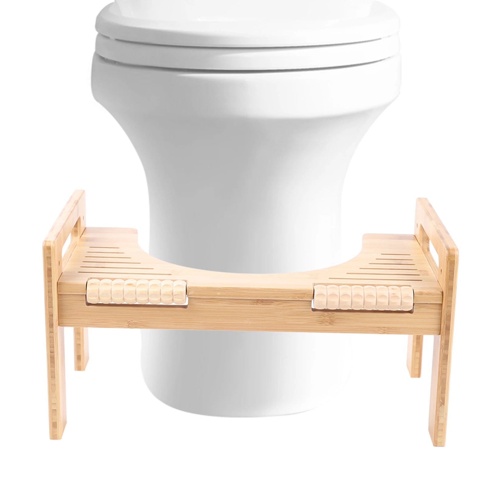 Bamboo Edition Toilet Stool And Massage Design For Children Pregnant Women Old People