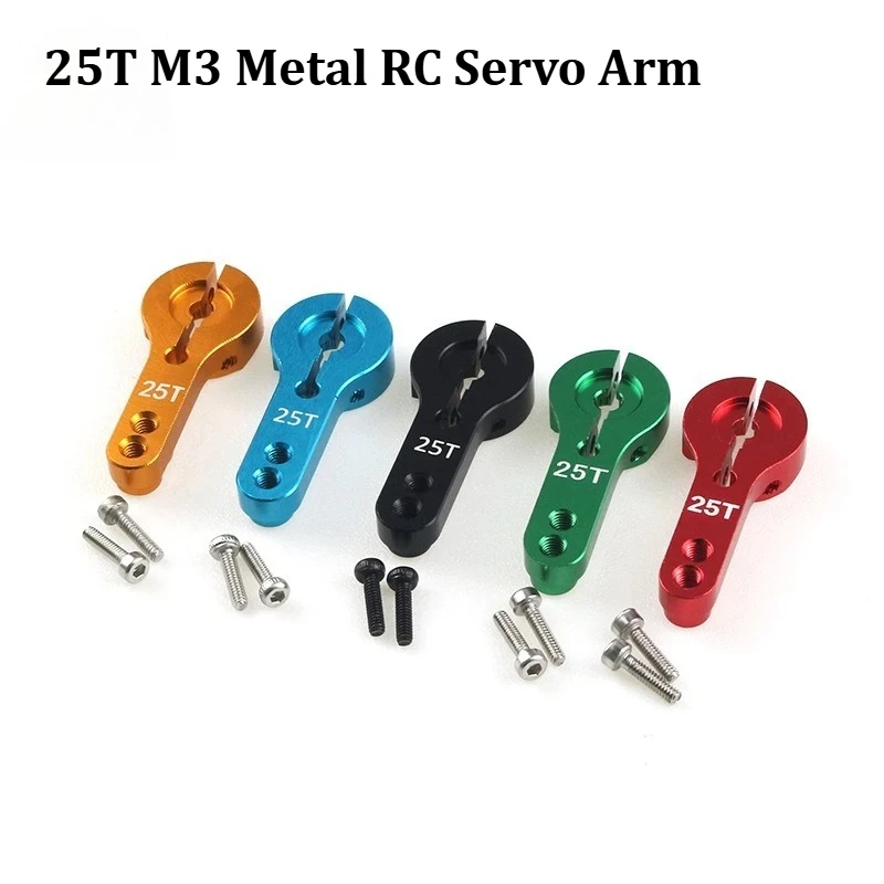 25T M3 Metall RC Servo Arm Horn für MG995 MG996R Futaba Savox Xcore HL HSP HD Power E9001 AXIAL SCX10 WPL C24 C34 MN MN99 D90 D91
