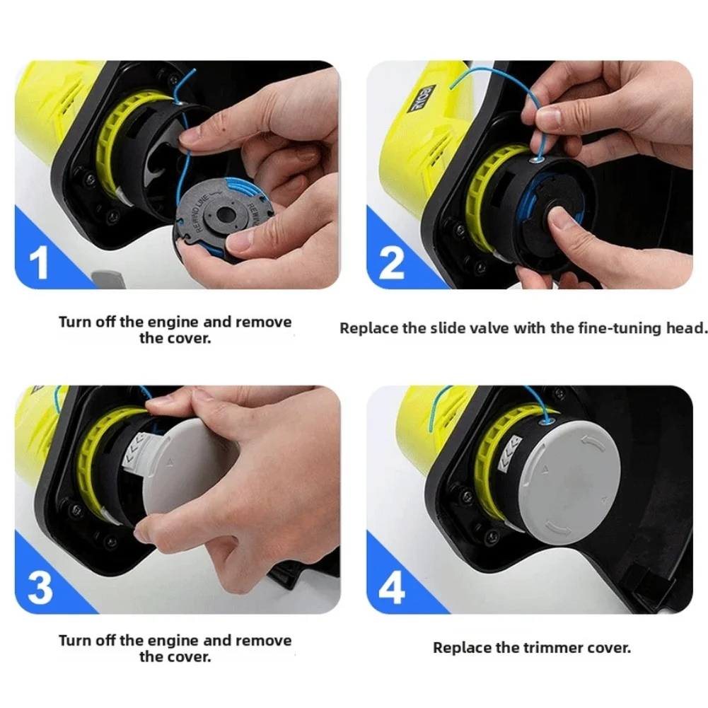 Replacement Head Twist Line For Lawn Care 1.65mm Nylon Material Lightweight Design Easy Installation For AC14RL3A