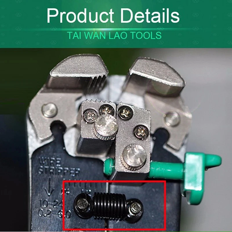 LAOA 2pcs Spring Automatic Wire Stripping Pliers Spare Spring Made in Taiwan