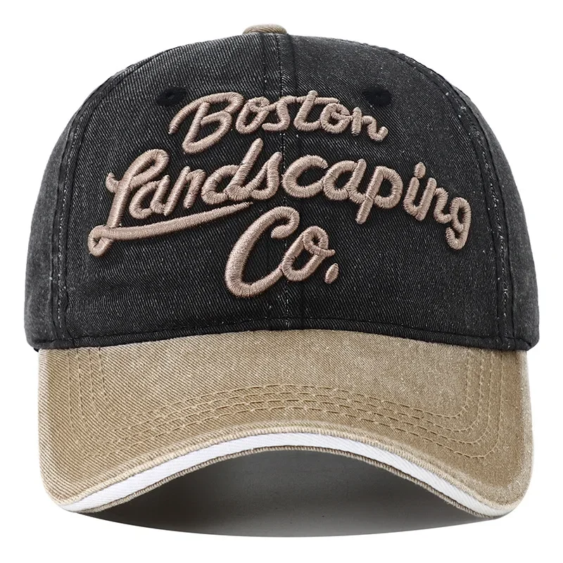 남성 힙합 레트로 빈티지 야구 모자, 와이드 브림 스냅백 모자, 여성용 데님 모자, 6 패널, 2024 신상 디자이너 Y2k