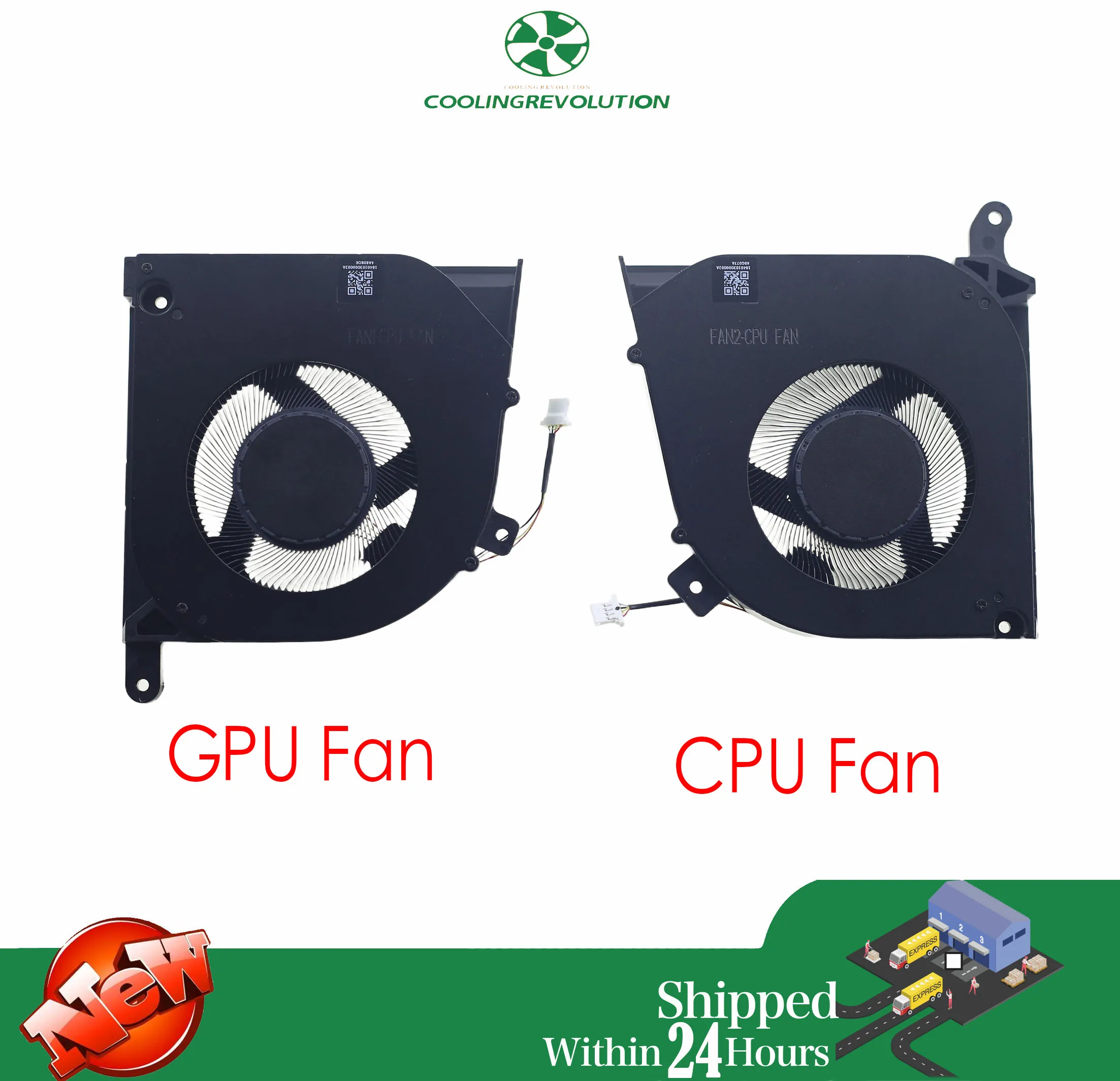 Laptop CPU GPU Cooling Fan for Redmi G Pro 2024 DFSCL12E1646F DFSCL12E06486F DC12V 1A 4-Pin