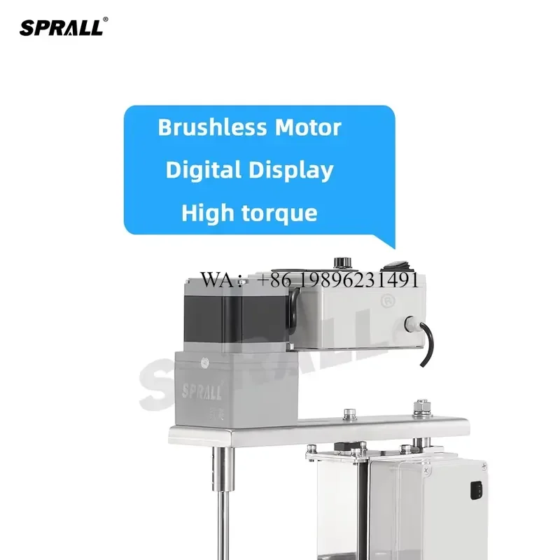 Wmwmnu for SPRALL Motor Food Oil Chili Stirrers Shampoo Solid Liquid Overhead Shampoo Mixers Agitators for Resin