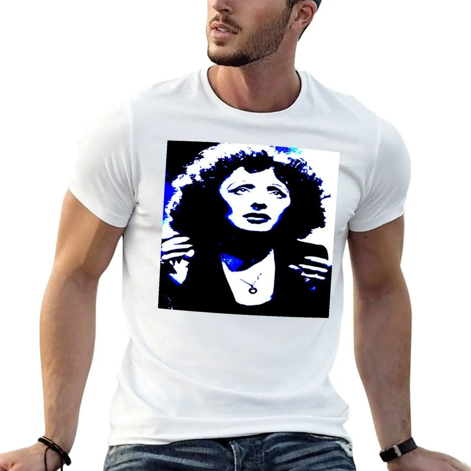 Camiseta Edith Piaf 4 Phases, camiseta de algodón, camisetas 100% con estampados, camisetas estampadas para hombre, camiseta