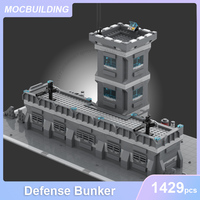 Modular Base Station & Defense Grounds & Barracks & Hospital Model MOC Building Blocks DIY Assemble Bricks Space UCS Toys Gifts