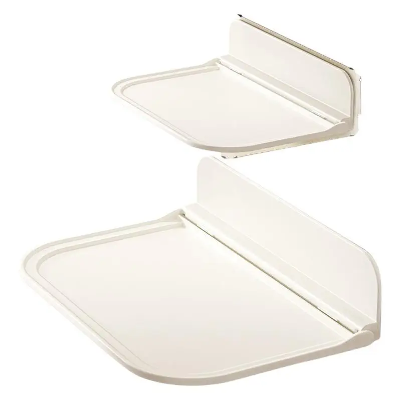 1/2Pcs Folding Storage Shelf No Drilling Installation Waterproof For Bathroom Kitchen Storing Small Daily Items Wall Mounted