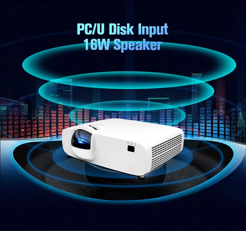 4K 4800 Lumen High Brightness Short Throw Laser  Projector 3LCD Projectors Indoor Immersive 360 Projection