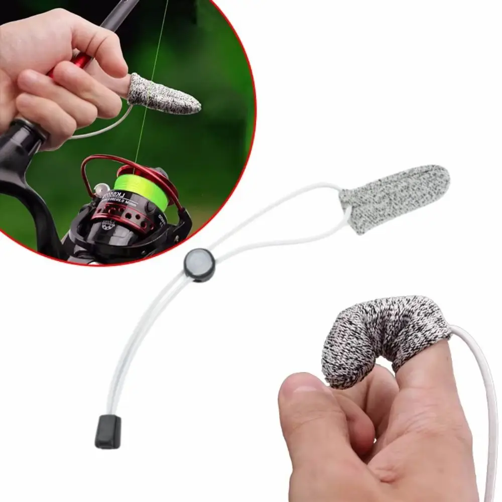 Anti-Slip Fishing Single Finger Gloves Breathable Wear-resistant Control Line Fishing Gloves with Elastic Band