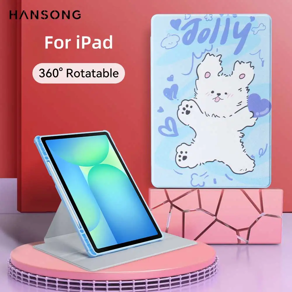 

360 Rotation For samsung Tab A9 plus case S6 lite S7/S8/S9 11" S9FE S10FE10.9in for S7+/S8+/S9+/S10+ 12.4in Auto Sleep Wake Case