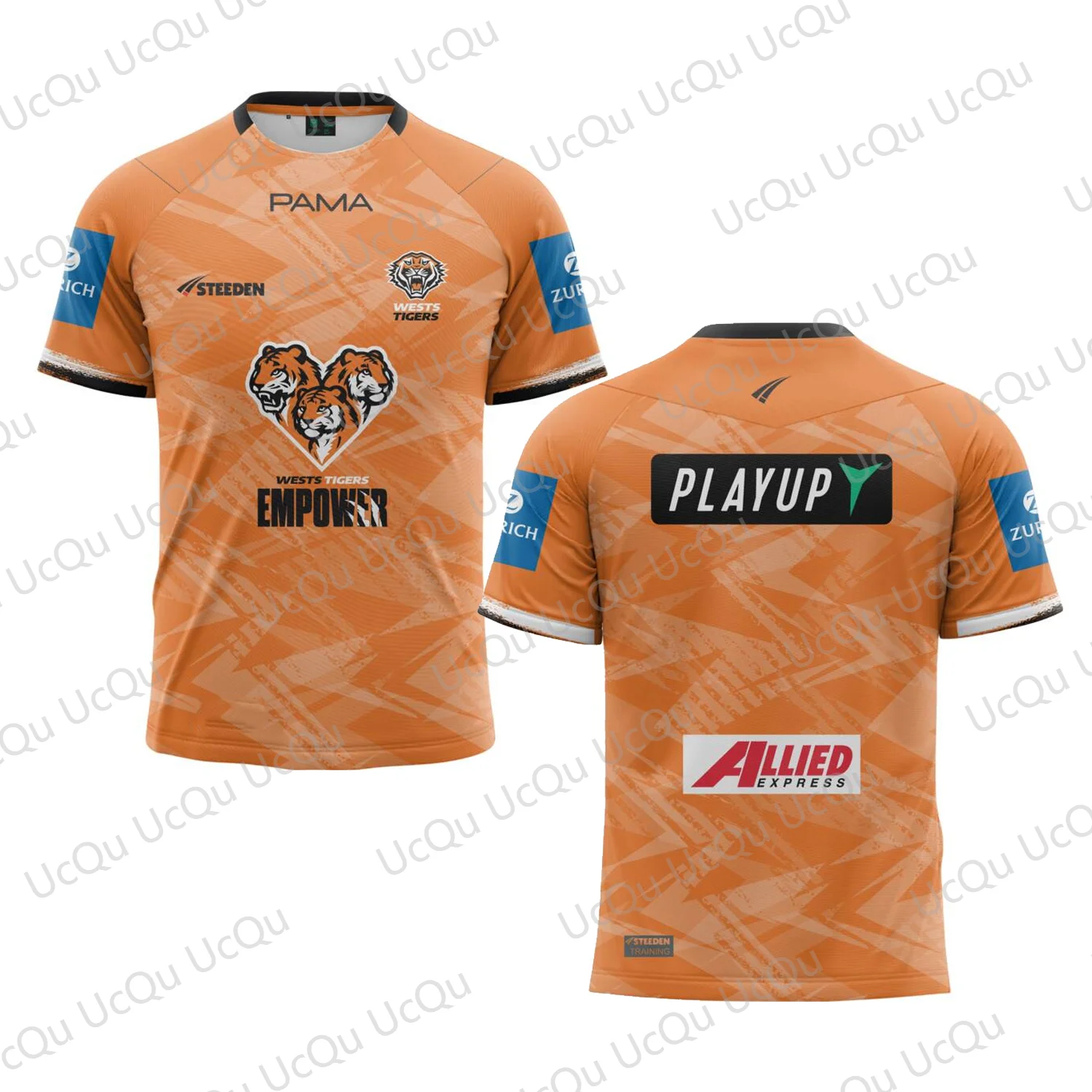 2025 New Arrival Summer Australian NRL Wests Tigers 2025 Mens Training Tee Training Jersey Kid Uniform for Adult&Kid Tops