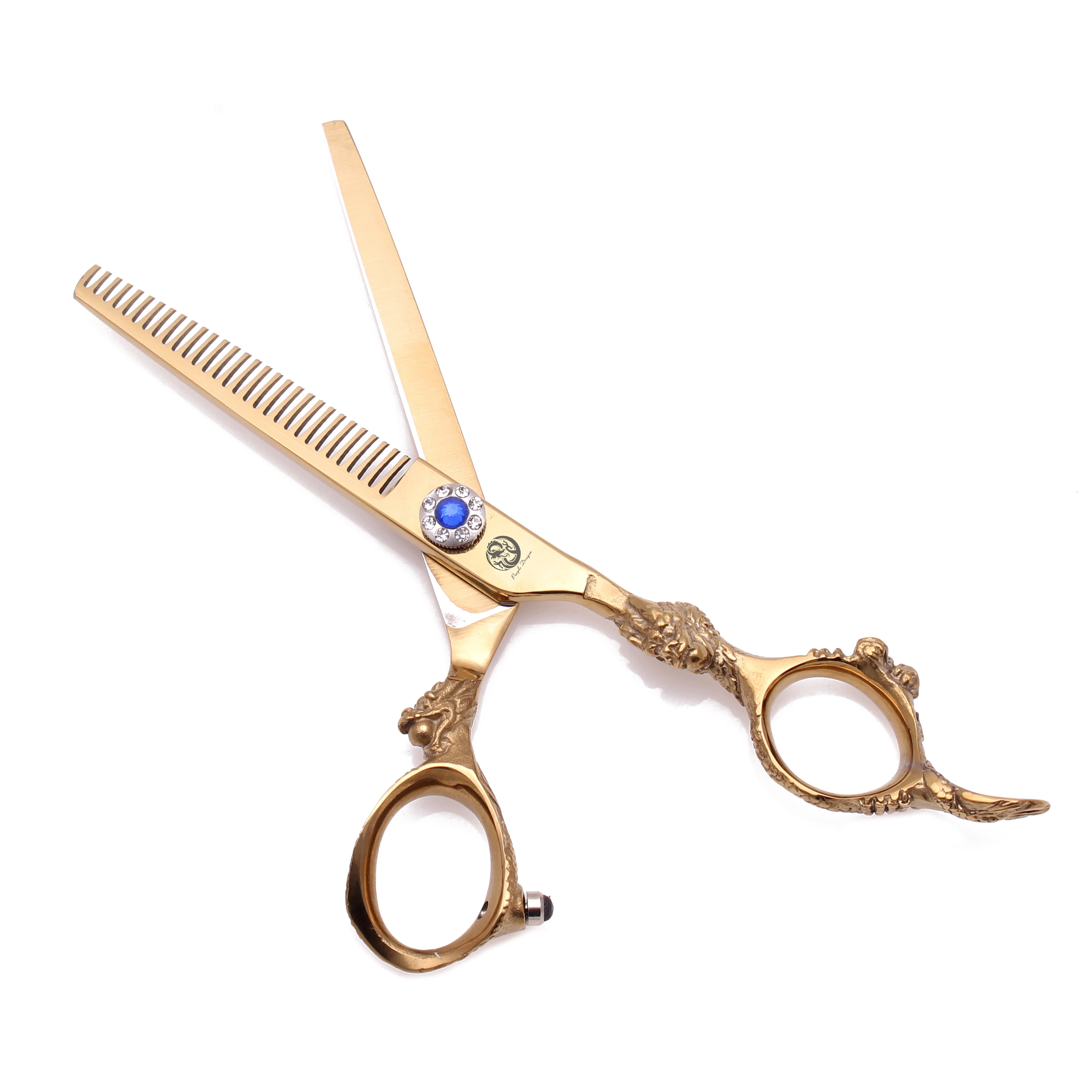 Professionelle Friseurscheren 5,5" 6" Japanische Edelstahlscheren für Friseure Haarscheren Friseursalon Effilierscheren Z9004 – Detail 6