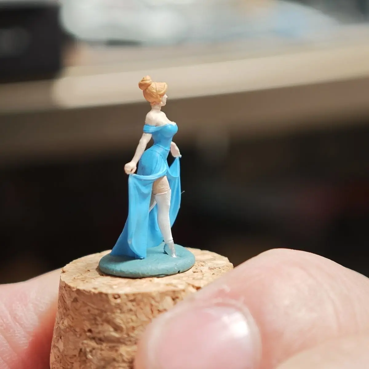 1/64 Hars Statische Beeldjes Model Assepoester Prinses Diorama