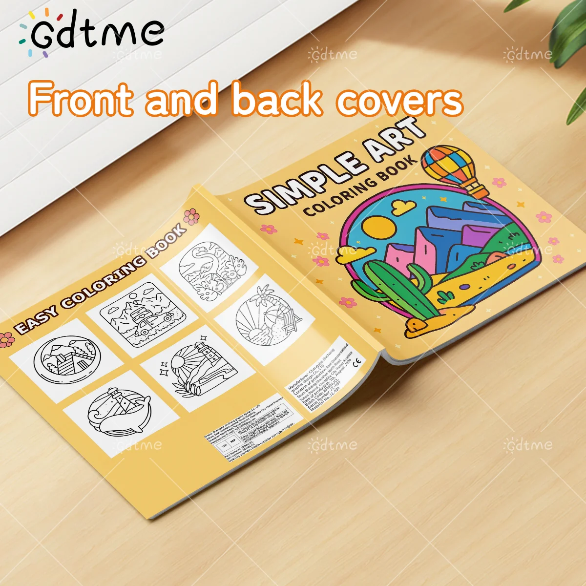 SIMPLE ART : Coloring Book for Adults Featuring Pearlescent cover Cute Cozy Daily Activities for Relaxation DIY Painting Drawing
