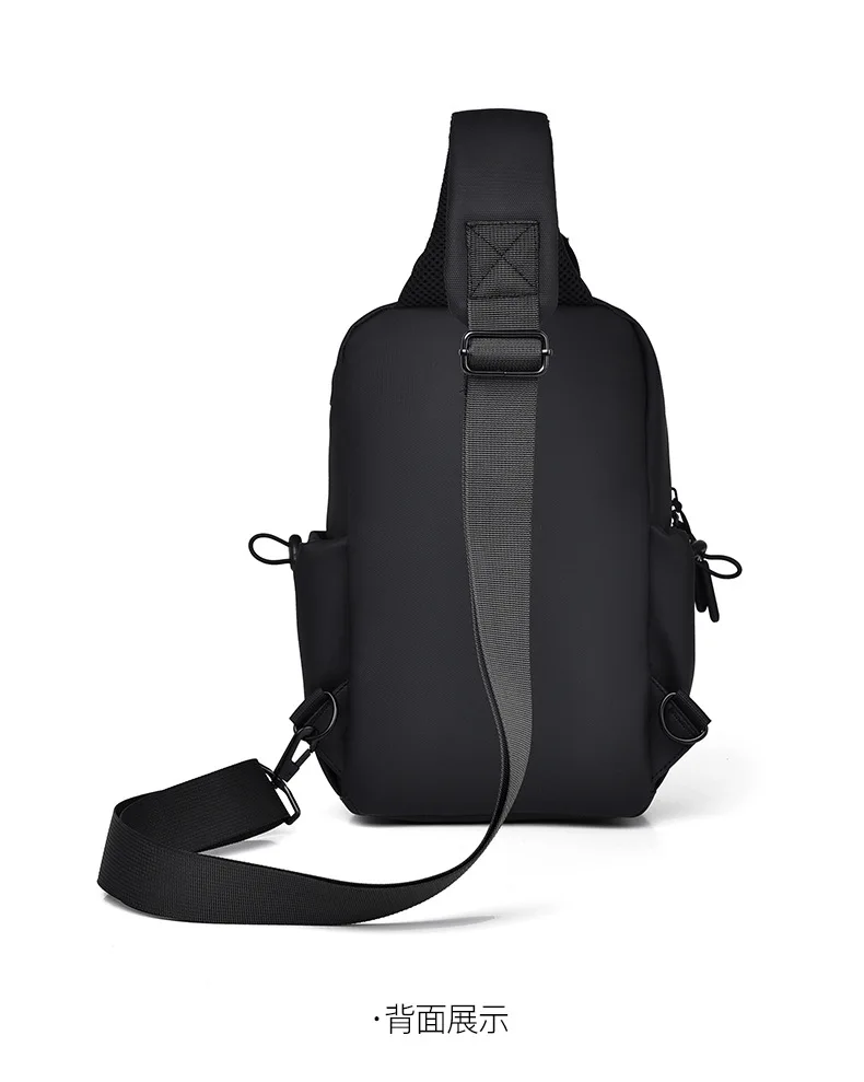 Single Shoulder Crossbody Bag, Lightweight, Fashionable, Waterproof Chest Bag, Commuting Large Capacity Casual Chest Bag for Men