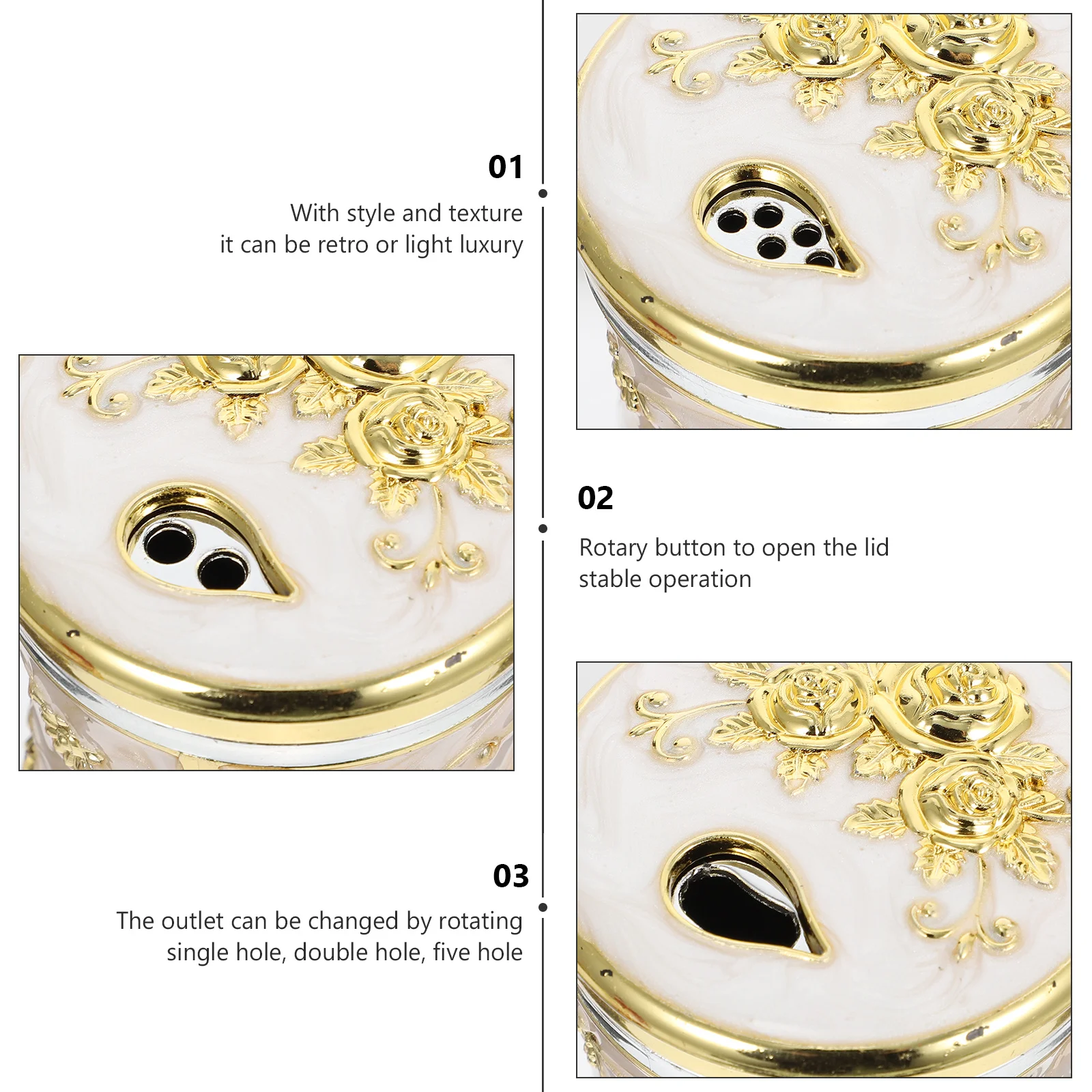 

Toothpick Box Premium Material Retro Style Home Use Kitchen Dining Room Decorative Holder Practical Dispenser Storage