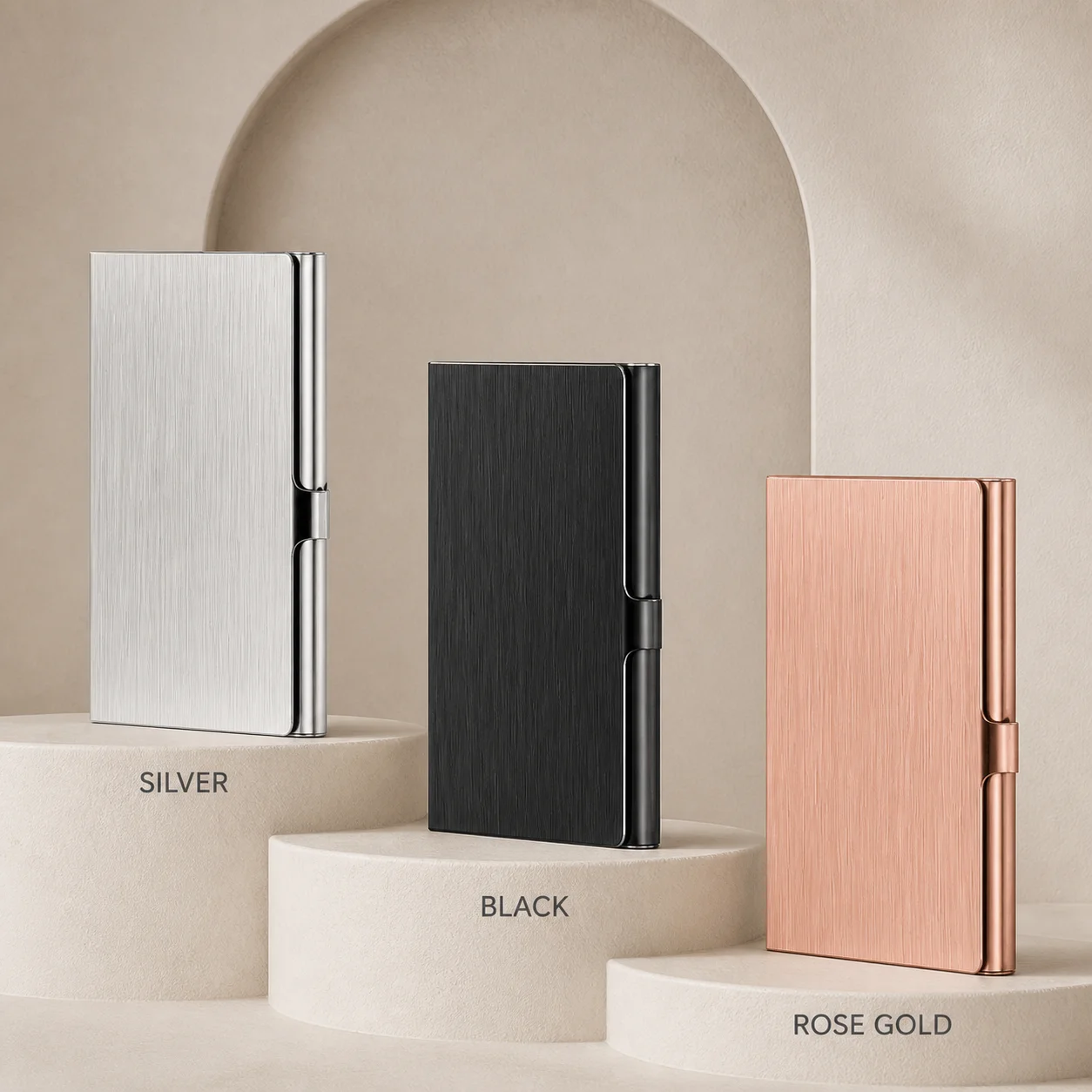 Ultra Thin Stainless Steel Business Card Holder Simple Metal Pocket Case Credit Card Wallet Box for Men Women Minimalist Gift