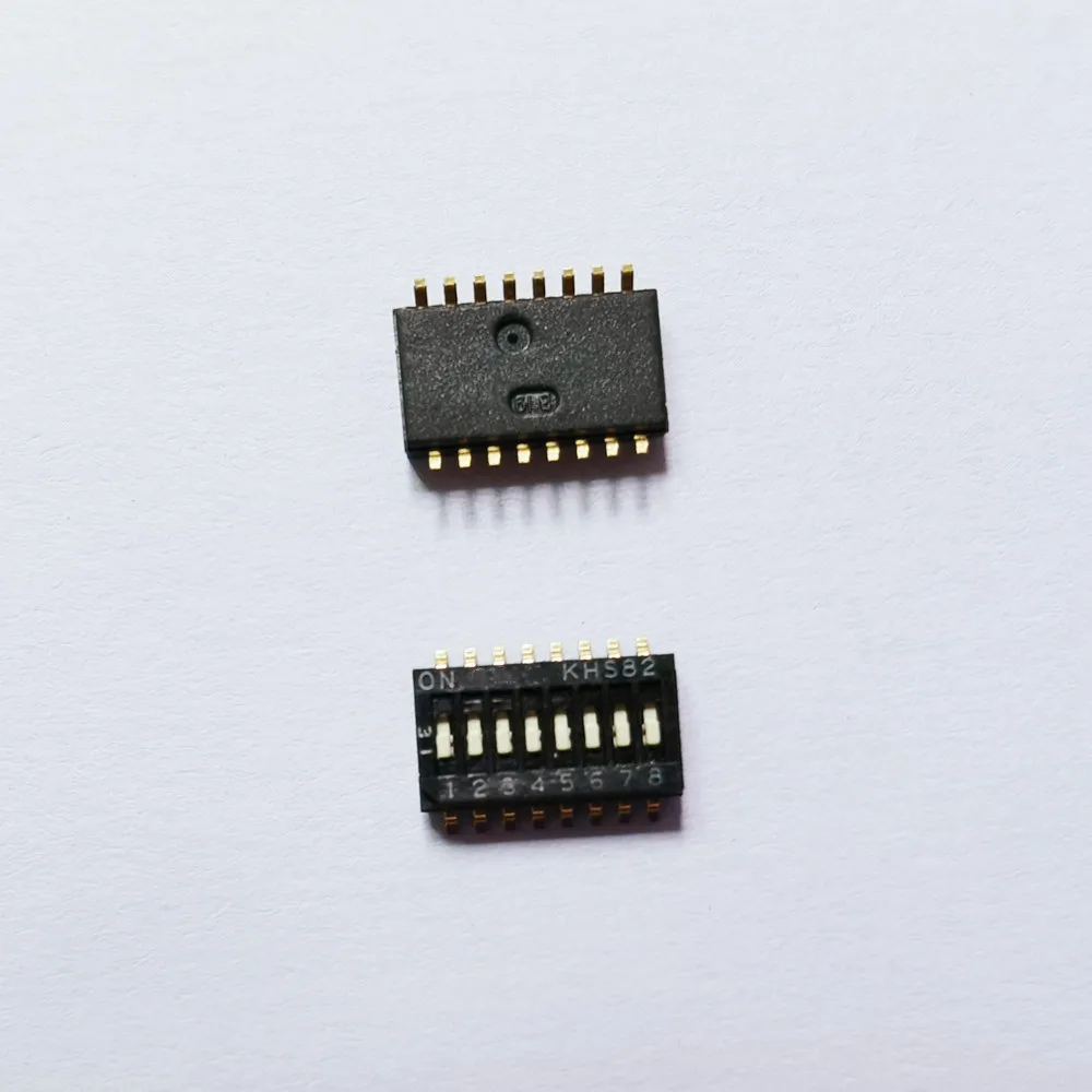 

Оригинальный новый 100% переключатель KHS82, 8-битный, 8-полосный SMD, 1,27 мм, клавиша фортепиано, кодирование плоского циферблата