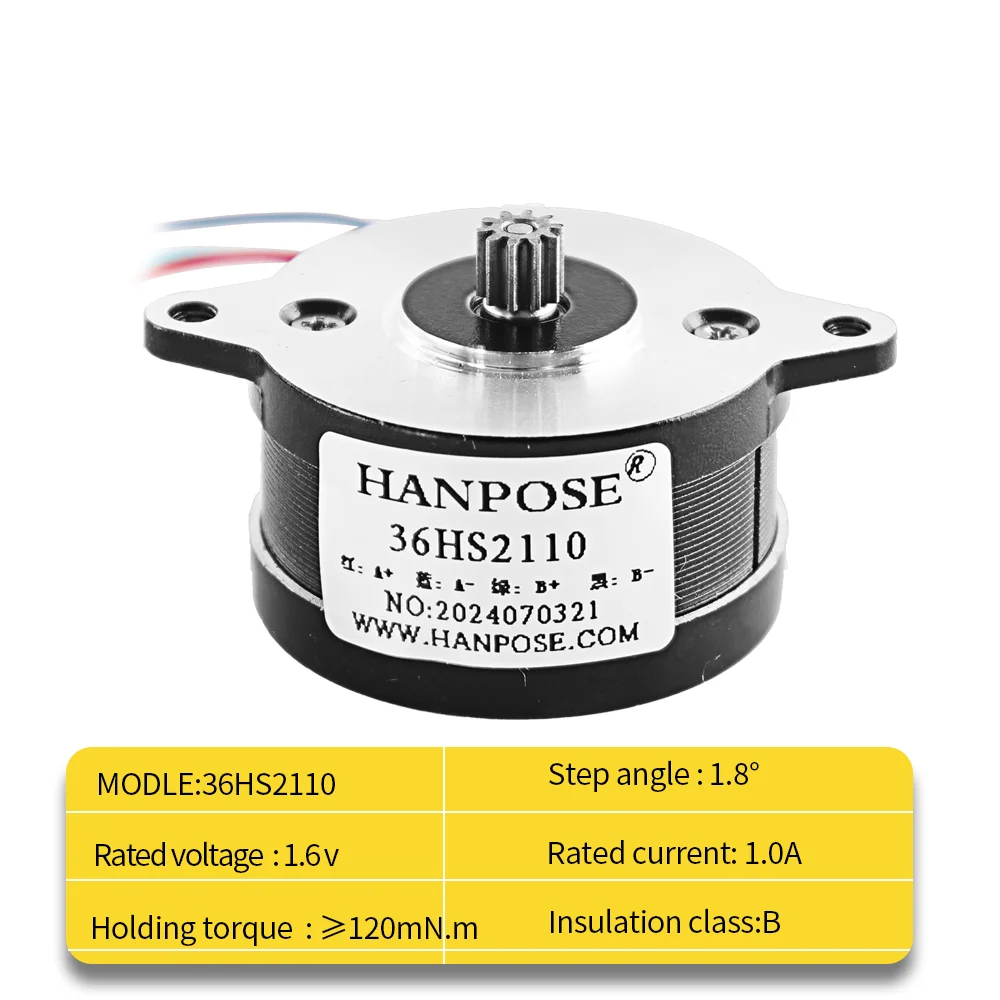 محرك فطيرة 1.0A 1.6V≥120mN.m 36HS2110 2-Phase 4-Lead محرك بثق دائري 36BYGH ملحقات طابعة ثلاثية الأبعاد Nema14 محرك متدرج #3