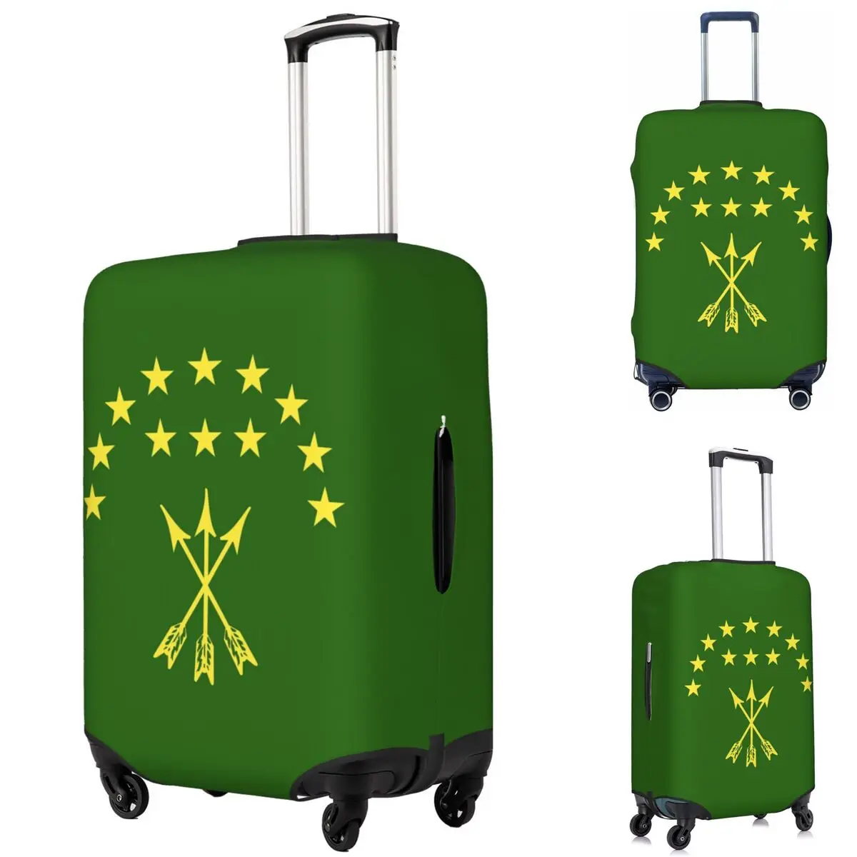 Adiga العلم هدية ل Circassian عظيم Adygea غطاء حقيبة حماية مرونة السفر الأمتعة حامي يغطي لمدة 18-32 بوصة
