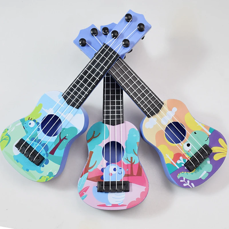 Mini Ukulele Guitar Toy Skill Improving Classical Early Educational Musical Instrument For Boys Girls Children Baby Xmas Gifts