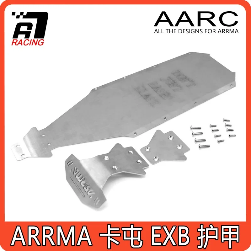 arrma-kraton-exb-ステンレス鋼衝突スキッドプレートガード-1-8-rc-モンスタートラック用の高耐久シャーシアーマー保護