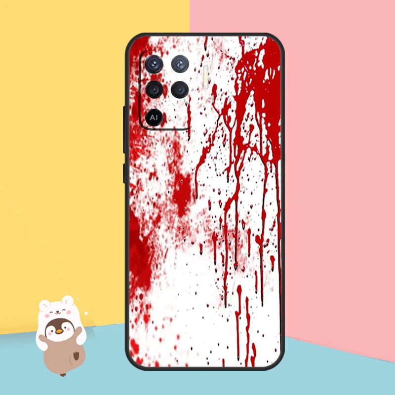 حافظة يد الدم الدموية لهاتف اوبو A80 A60 A40 A15 A16 A17 A57 A94 A74 A54 A76 A96 A18 A38 A58 A78 A98 A5 A6 Pro