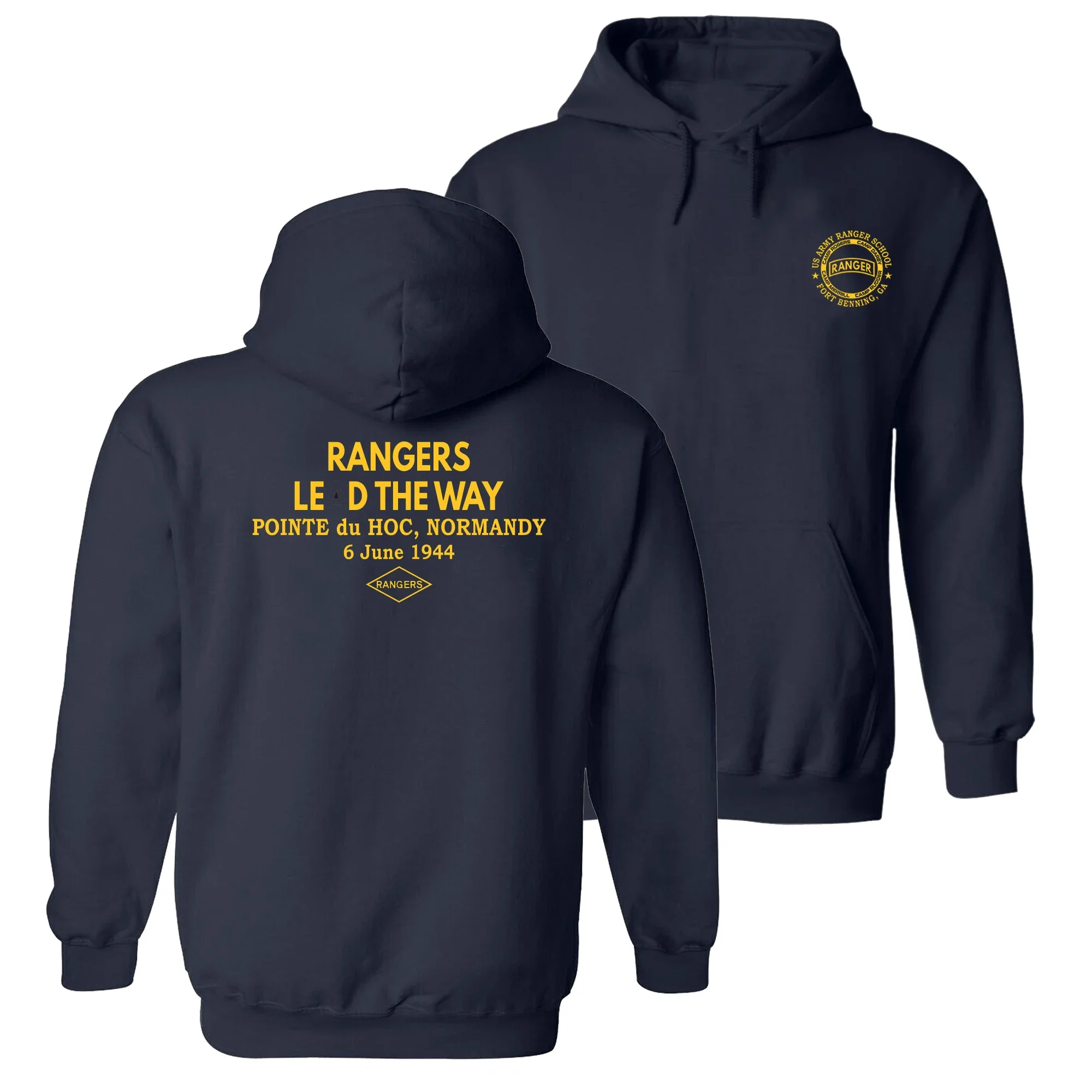 Rangers Lead The Way - US Army Ranger School Pullover Hoodie New 100% Cotton Casual Mens Sweatshirts Military Style Streetwear