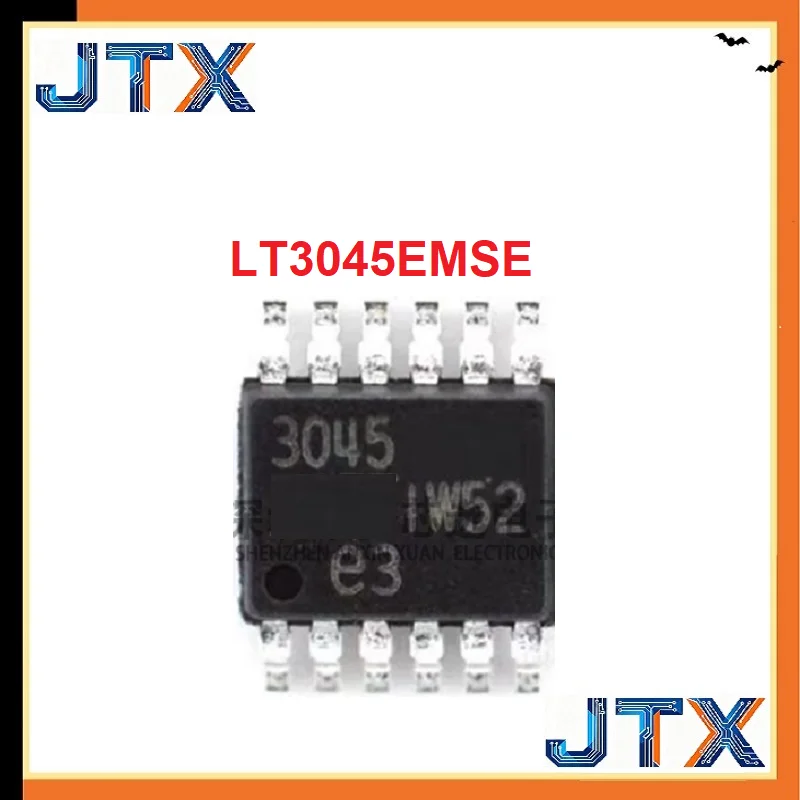 1PCS/LOT Low noise linear voltage regulator chip  LT3045EMSE LT3045IMSE LT3045 MSOP12