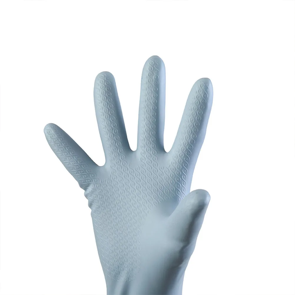 

1 Pair Blue Waterproof Household Gloves Lightweight Durable Cleaning Protective For Kitchen Dishwashing Laundry Garden Car Wash