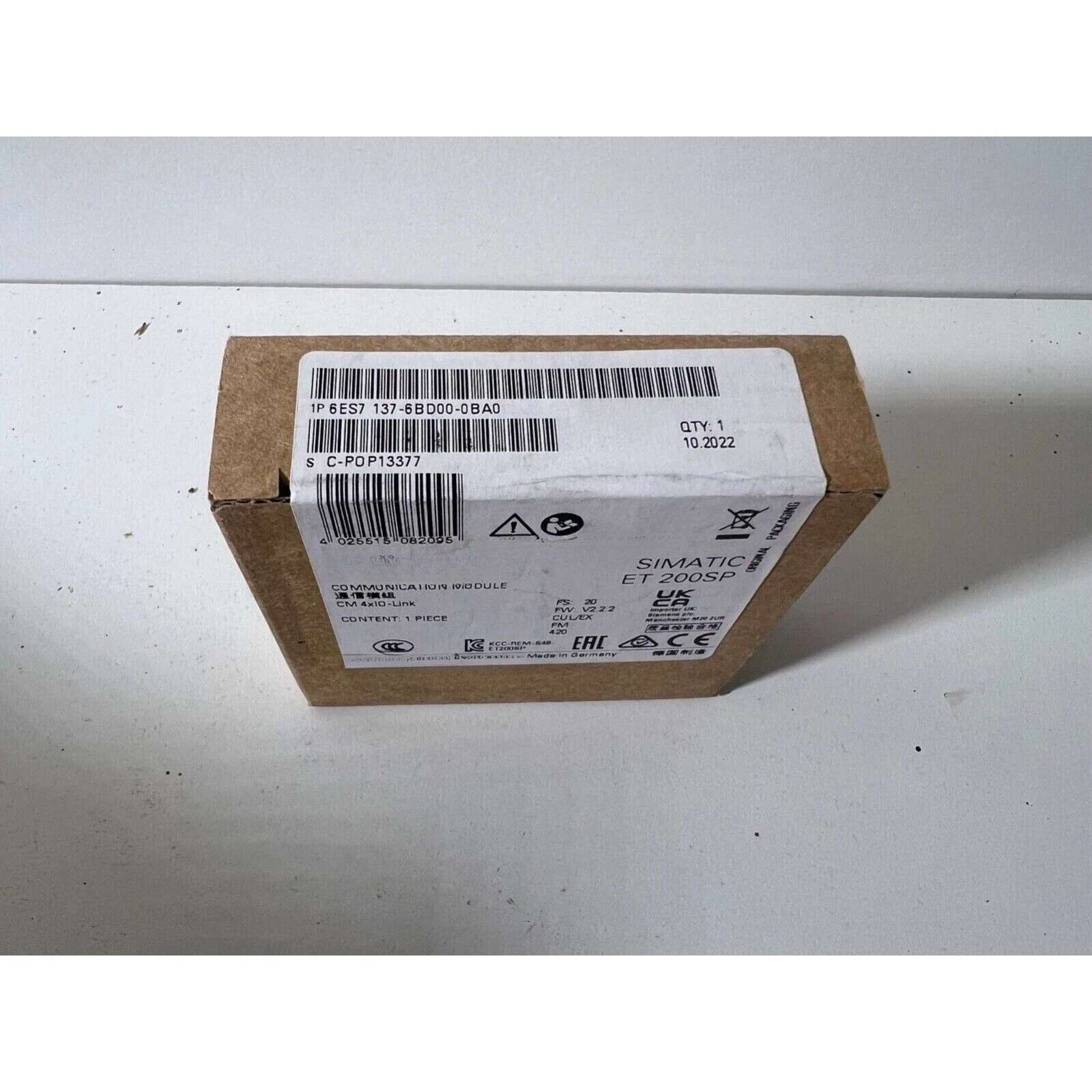 New  6ES7 137-6BD00-0BA0 6ES7137-6BD00-0BA0 ET 200SP Communication Module