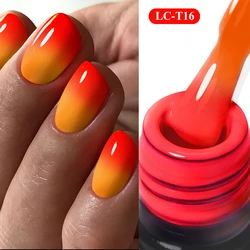 LILYCUTE 7ml Thermal Gel Nail Polish 3 Layers Temperature Color Changing Gel Polish Semi Permanent UV Gel For Nail Art Manicure
