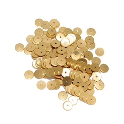 20Pcs Stainless Steel L Flat Spacers Loose Beads Round DIY Jewelry Bracelet Making Necklace Findings Supplies Accessories