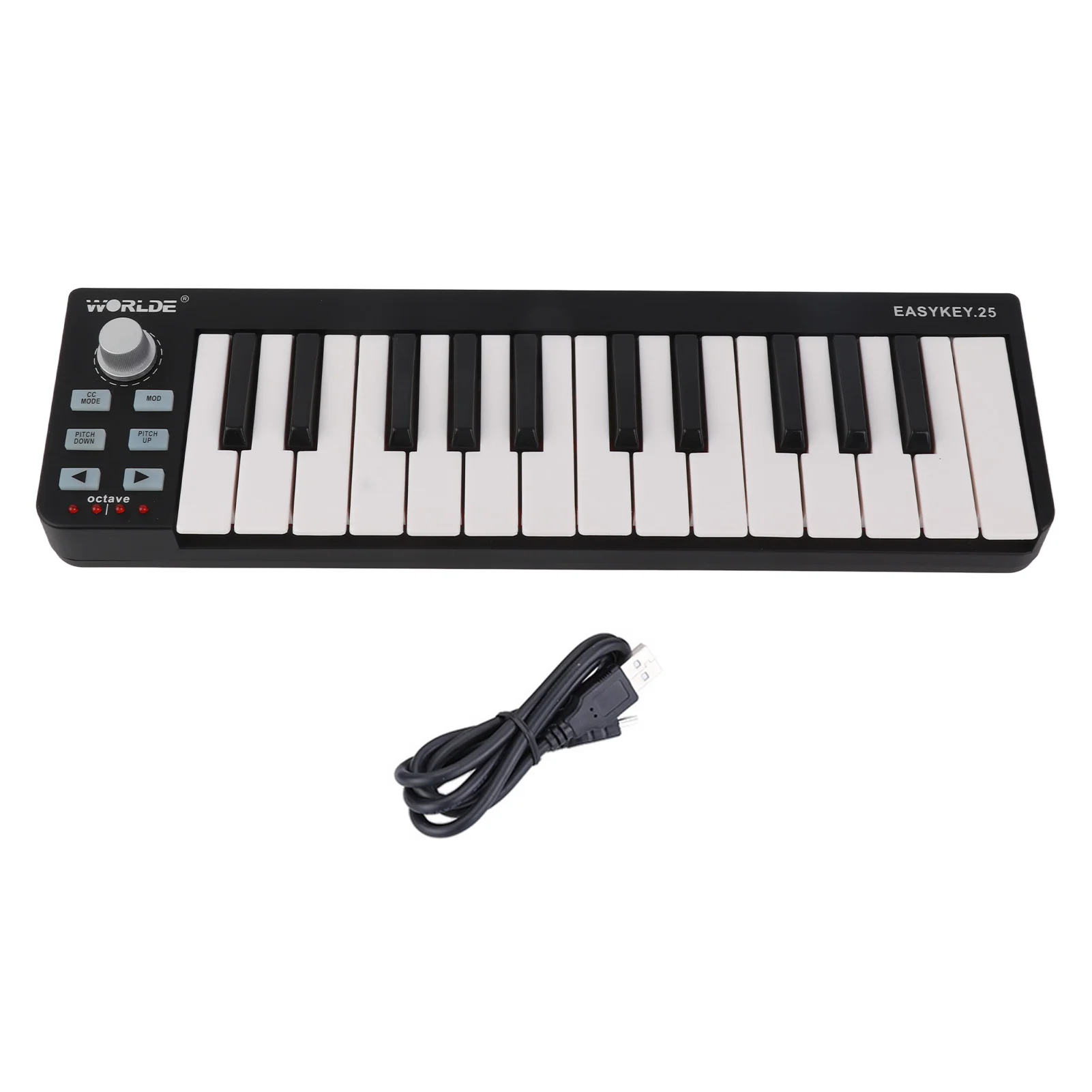 

Portable MIDI Keyboard Controller Mini 25 Key USB MIDI Controller for Win 11 10 8 7 for Vista for OS X