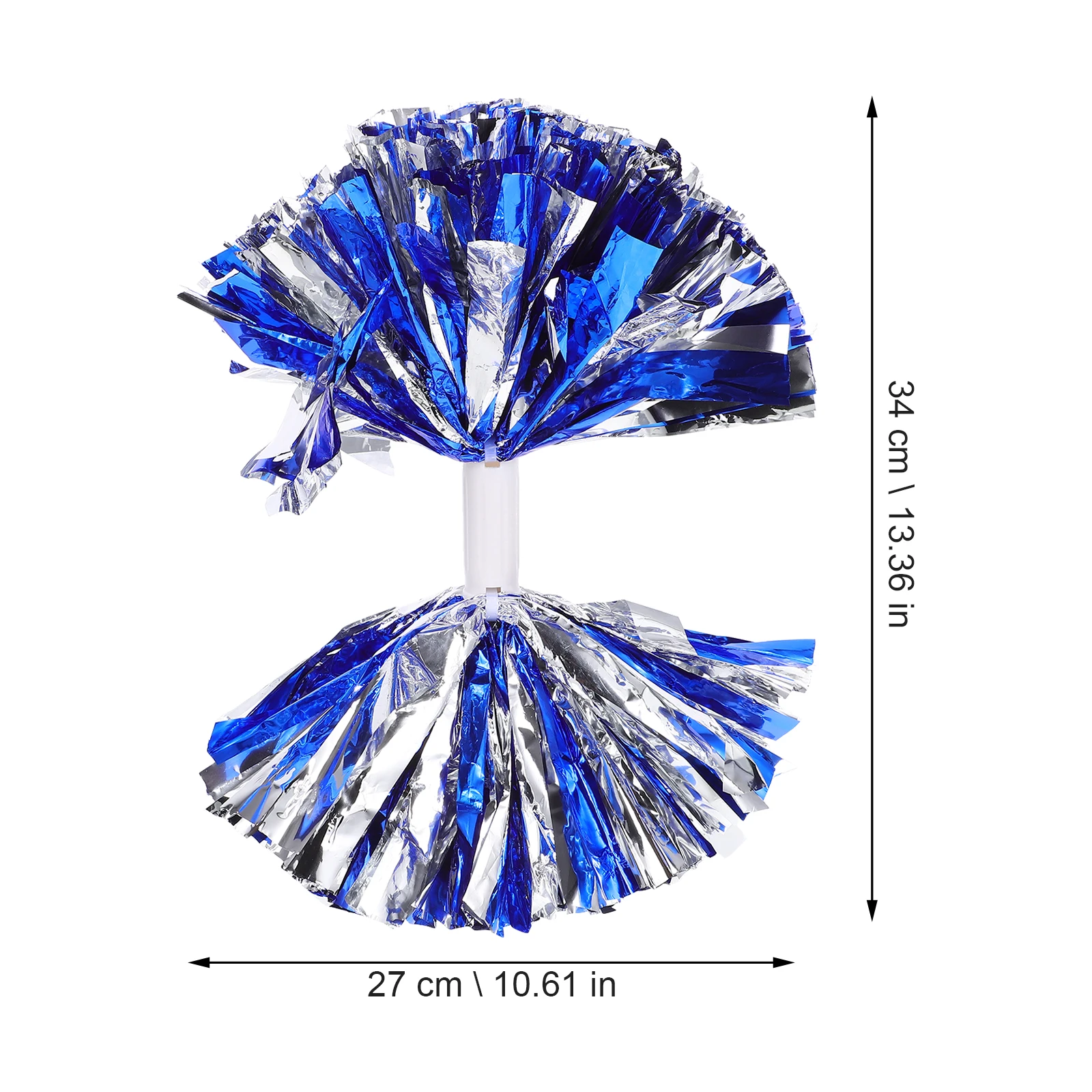 

4Pcs Cheerleading Pom Poms Durable Pe Material Bright Colors Comfortable Handle Perfect for Sports Competition Cheering