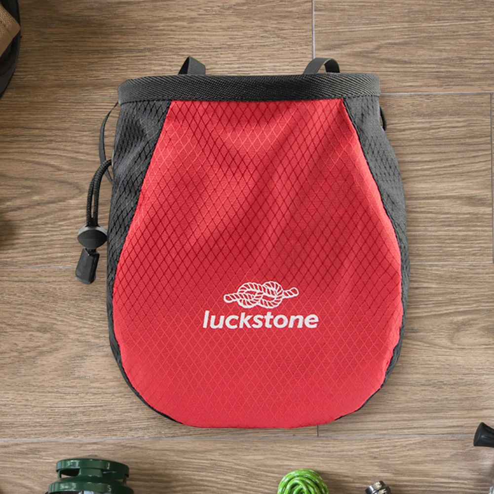 

Magnesium Powder Bag Waterproof Polyester Talcum Powder Bag Adjustable Belt Storage Bag Tear Resistance for Outdoor Climbing