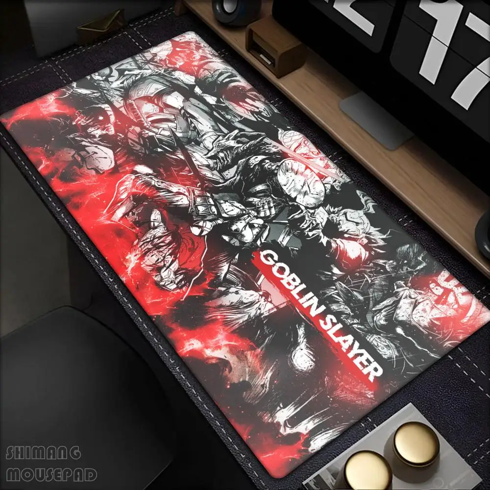 Anime Goblin Slayer Mouse Pad Tablet Laptop xl desktop mouse mat cute HD printing Gaming keyboard pad csgo Player 90x40