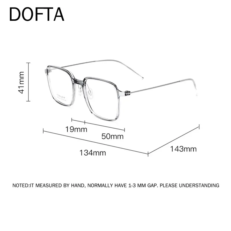 DOFTA Ultra-light TR 90 Myopia Glasses Frames For Women Retro Square Optical Prescription Eyeglasses Frame Men 5799