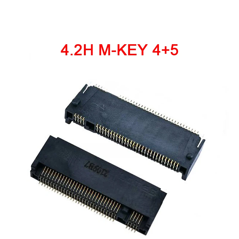 M.2 Stecker 67P A B E M KEY NGFF Interface Steckdose SSD Buchse H = 2,3 3,2 4,2 4,8 5,5 6,7 8,5 M.2 SSD Slot NGFF Buchse Neue