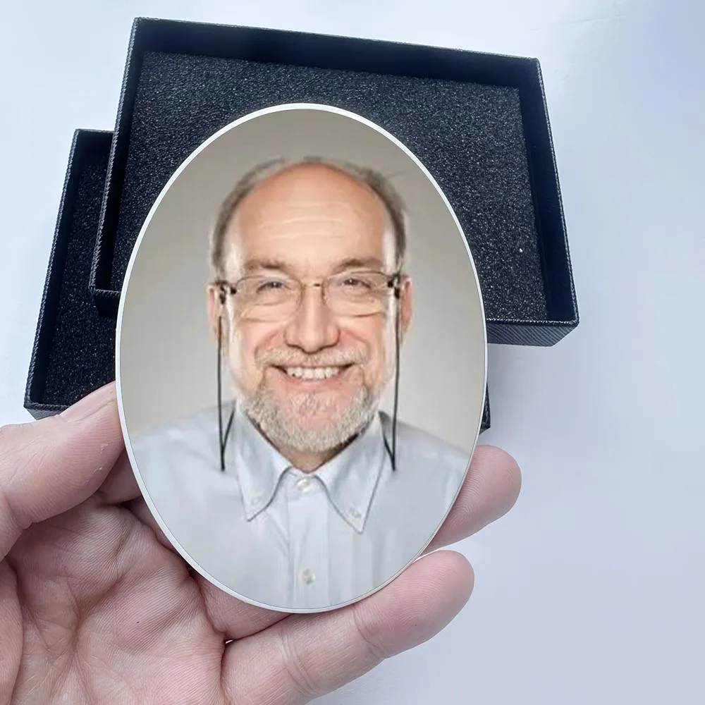 

2D Flat Not 3D 1pc Custom Photo Memorial Headstone Tile Memorial Decorations for Graves Outdoor Decor Outdoor/Indoor Use Easter